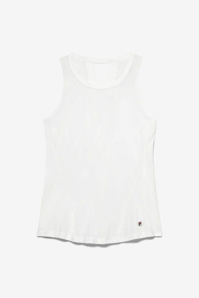 Fila Baseline Full Coverage White Tank Top Womens - NZ 04186-ZSXJ